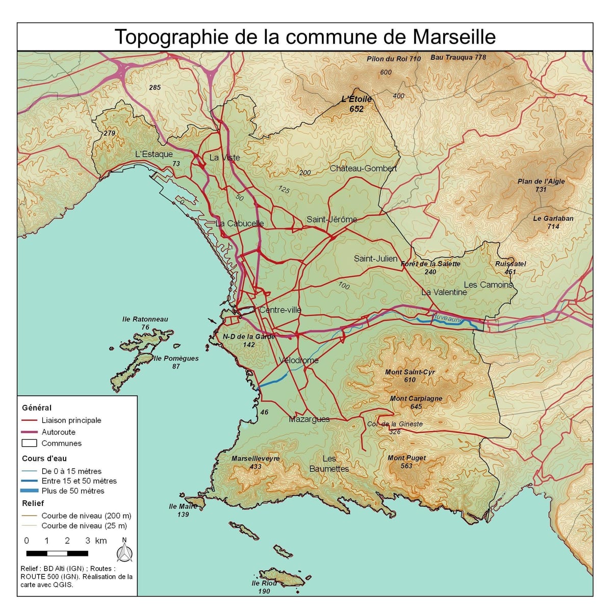 байр зүйн зураг Marseille