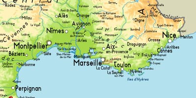 Зураг Marseille болон эргэн тойрны газар