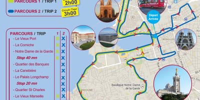 Дээр хоп хоп унтраах автобусны Marseille france газрын зураг