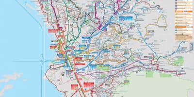 Marseille тээврийн газрын зураг