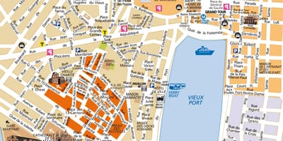 Marseille круз порт газрын зураг